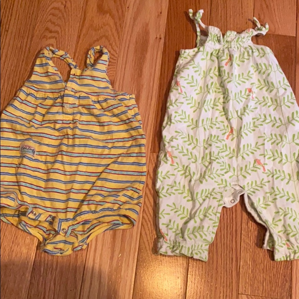 0-3 month baby gap & Ralph Lauren rompers